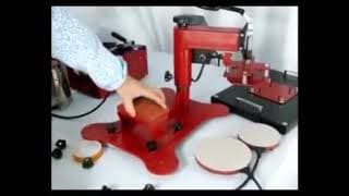 Video de Estampadora 8 en 1 Plana 29x38 + 2 Platos + Gorro + 4 Tazas