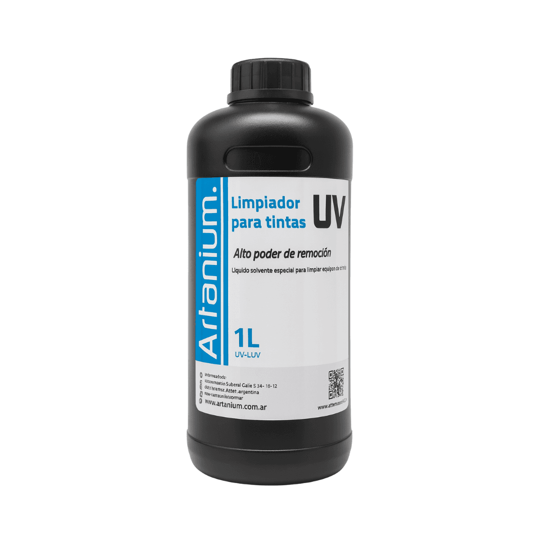 Limpiador para tintas UV x 1000cc + 50 Hisopos