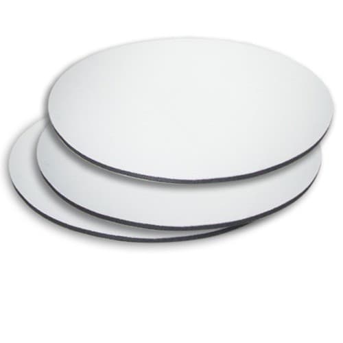 Mouse Pad Goma y Tela Circular 19 cm Diámetro