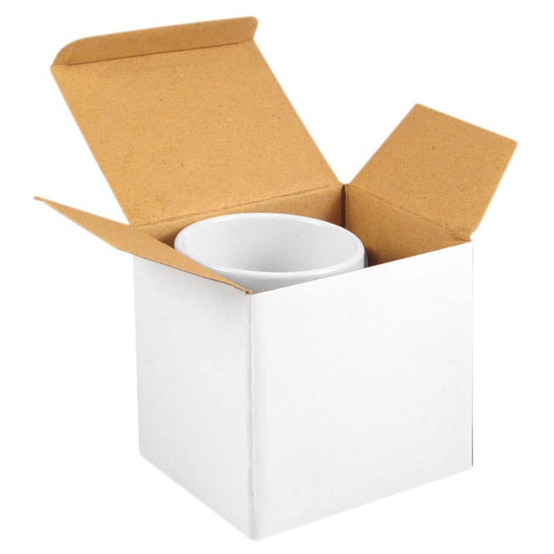 Caja sublimable de cartón para tazas
